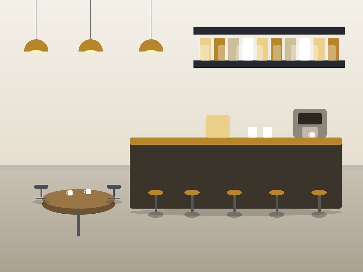 Cafeteria and pantry